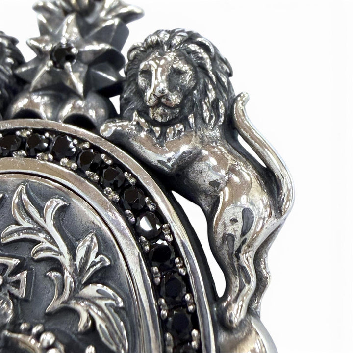 Great Justin Davis Pendant top MASSIVE FURY Cameo Silver 925 mens SPJ815