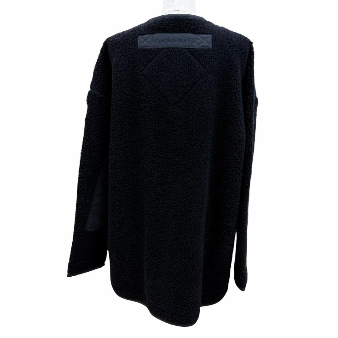 Great CANADA GOOSE Jacket Simcoe fleece jacket, boa black wool Women M 7225W