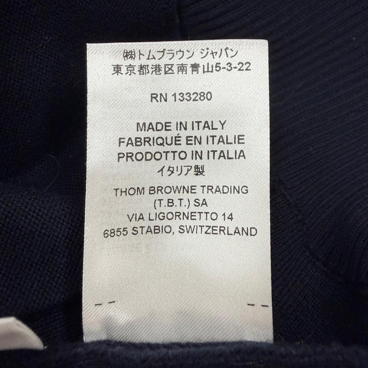 Excellent THOM BROWNE cardigan Navy cotton mens 2 MKC171A