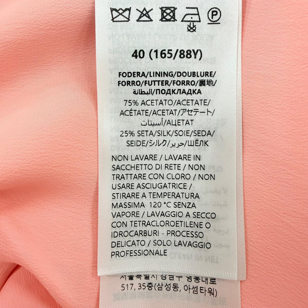 Pristine GUCCI Tight Skirt GG pattern with petticoat pink silk Women 40 846275