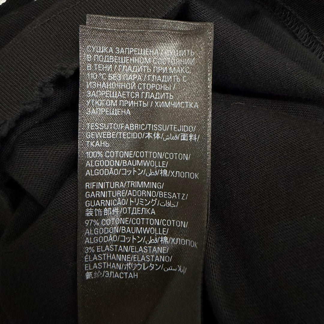 Excellent BALENCIAGA Short sleeve T-shirt Darkwave Tee Damage processing