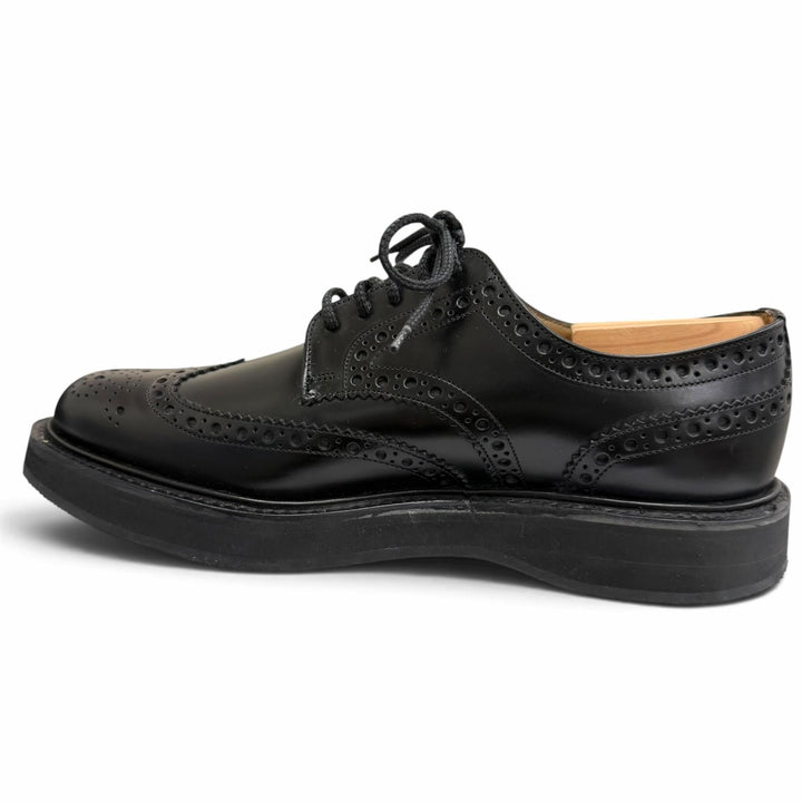 Excellent CHURCH'S Dress shoes NABURN Full brogue wingtip black leather mens 6.5