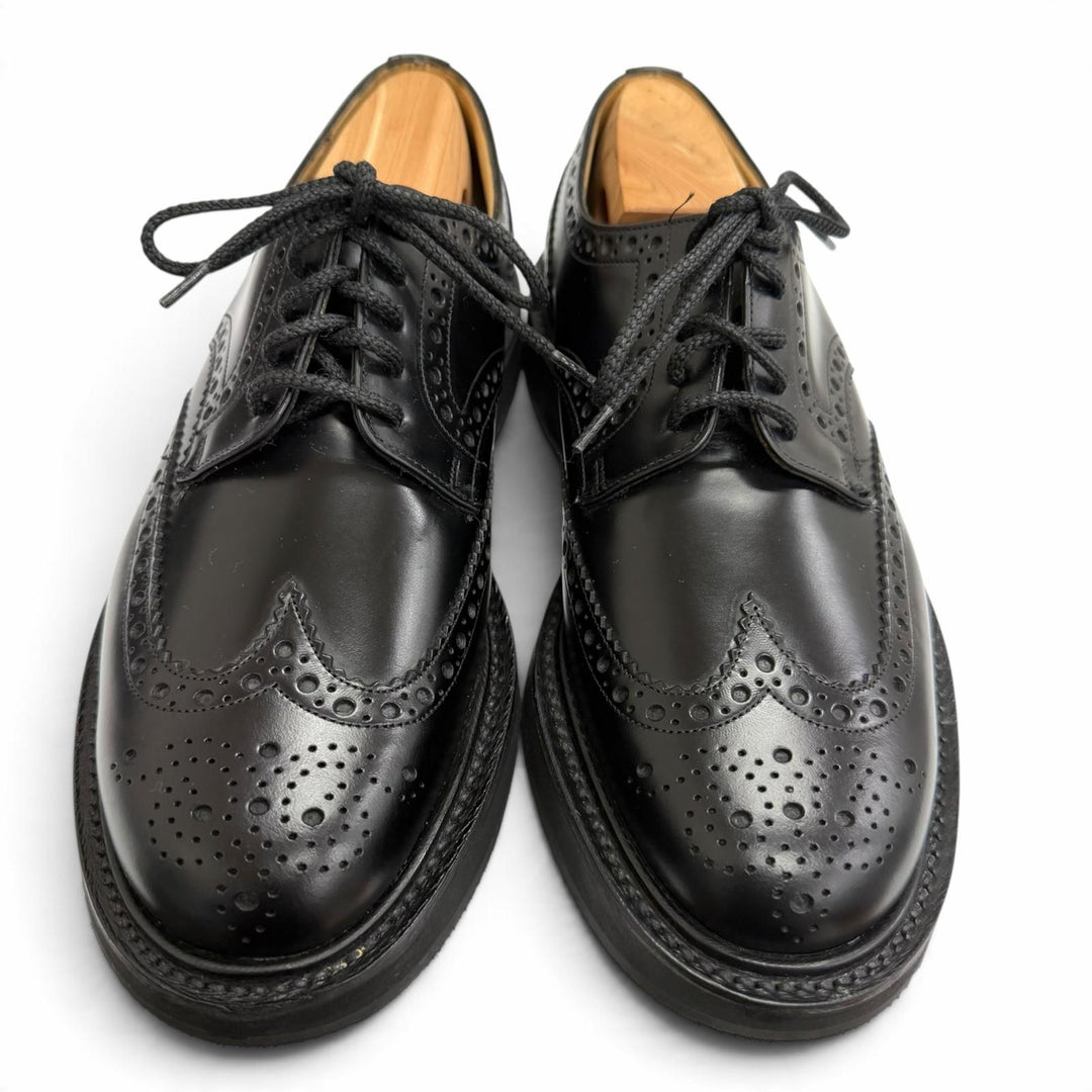 Excellent CHURCH'S Dress shoes NABURN Full brogue wingtip black leather mens 6.5
