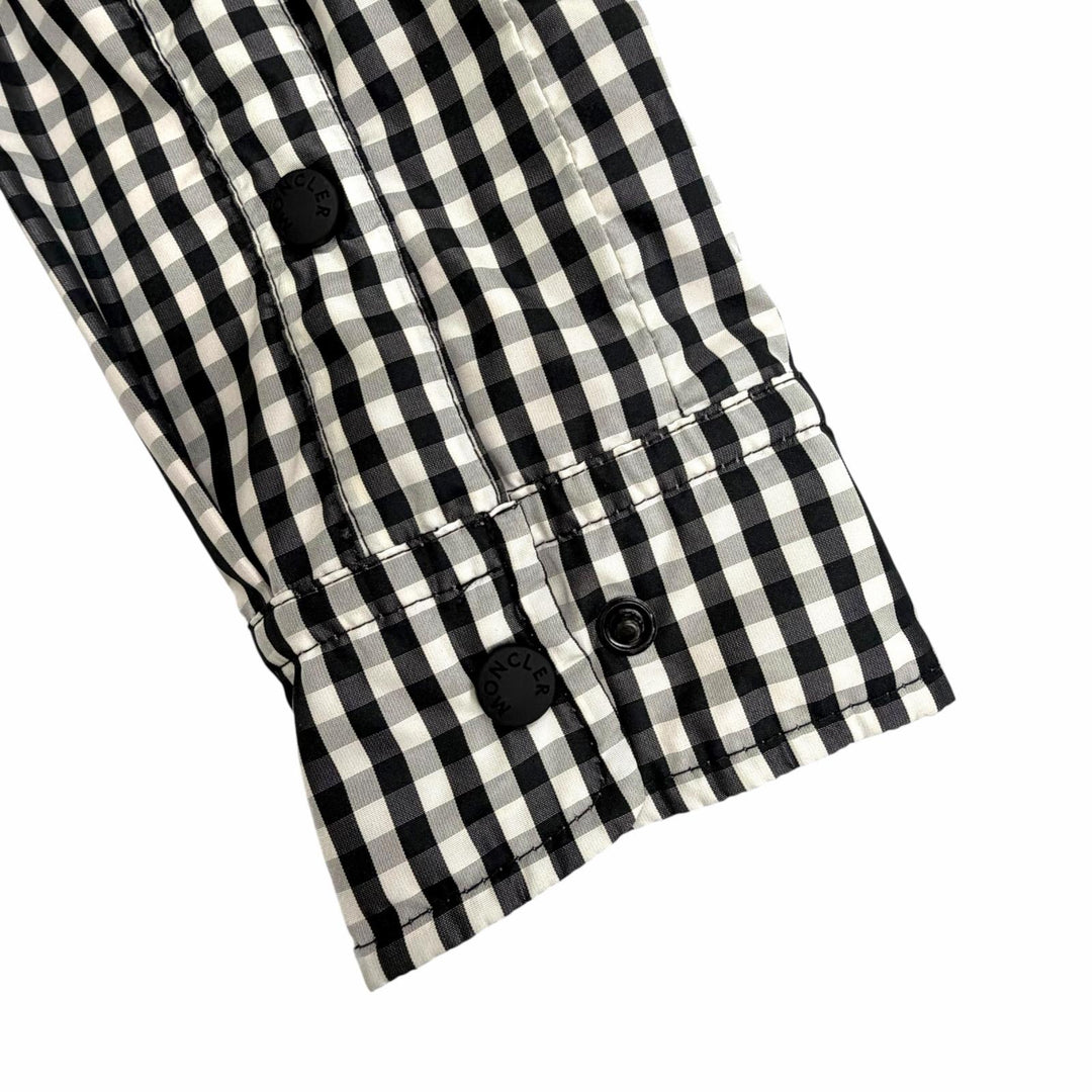 Excellent MONCLER GRENOBLE Down jacket NANGY gingham check pattern shirt 0