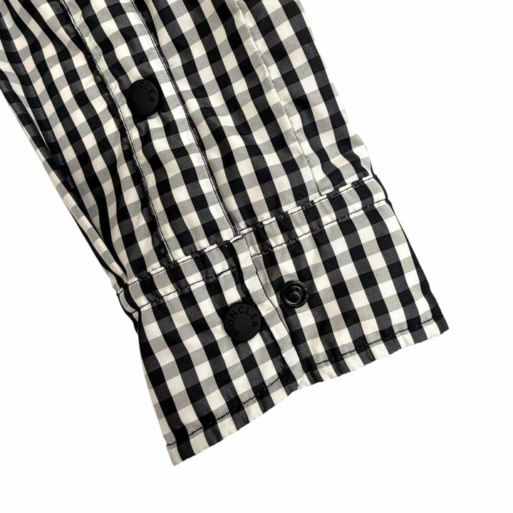 Excellent MONCLER GRENOBLE Down jacket NANGY gingham check pattern shirt 0
