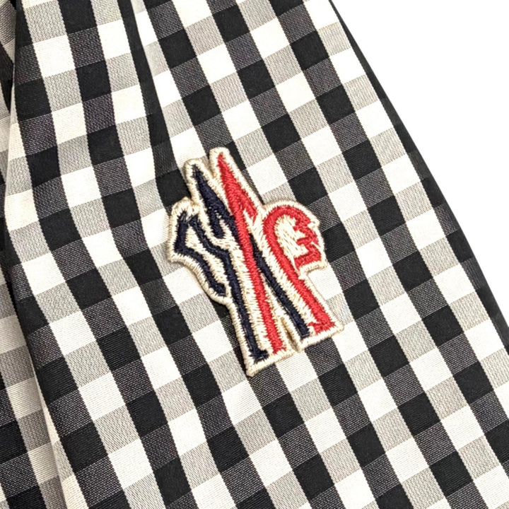 Excellent MONCLER GRENOBLE Down jacket NANGY gingham check pattern shirt 0