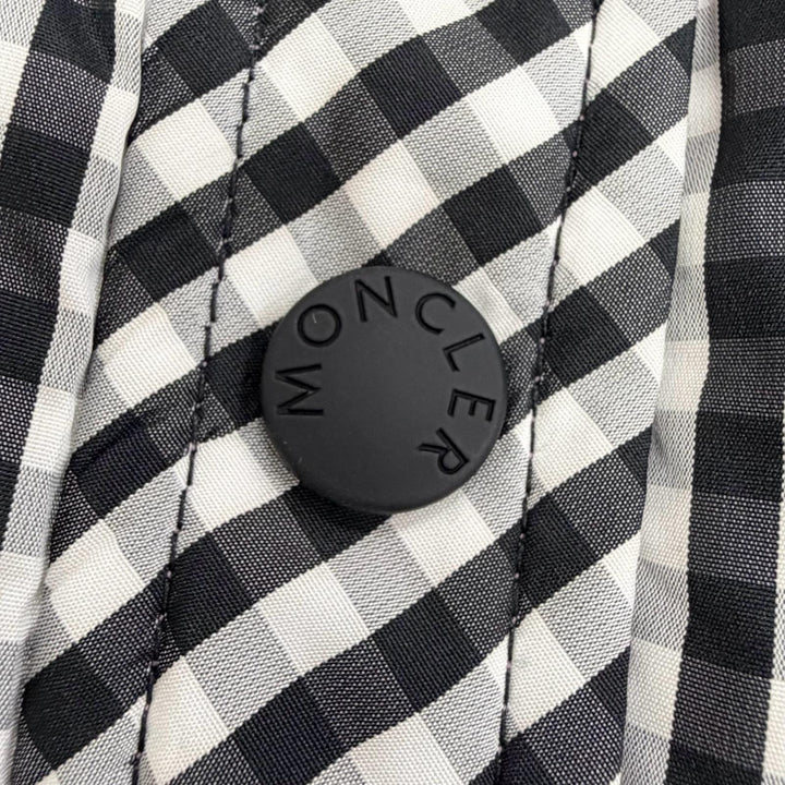 Excellent MONCLER GRENOBLE Down jacket NANGY gingham check pattern shirt 0