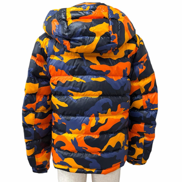 Excellent VALENTINO Down jacket Camouflage Pattern Hooded Jacket multicolor