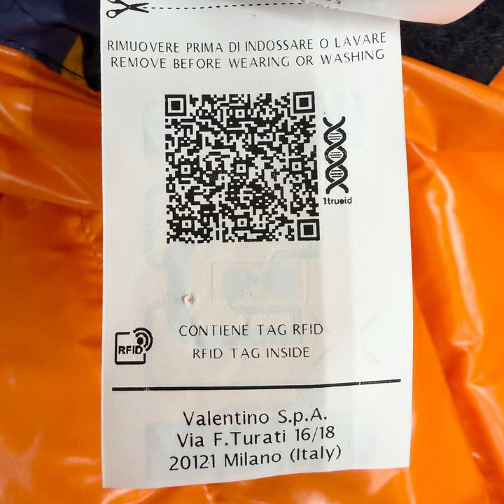 Excellent VALENTINO Down jacket Camouflage Pattern Hooded Jacket multicolor