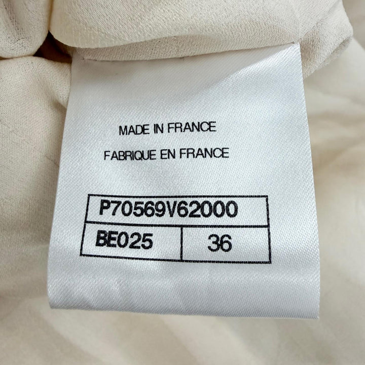 Excellent CHANEL tailored jacket COCO Button Matelassé Ribbon 36 P70569V62000