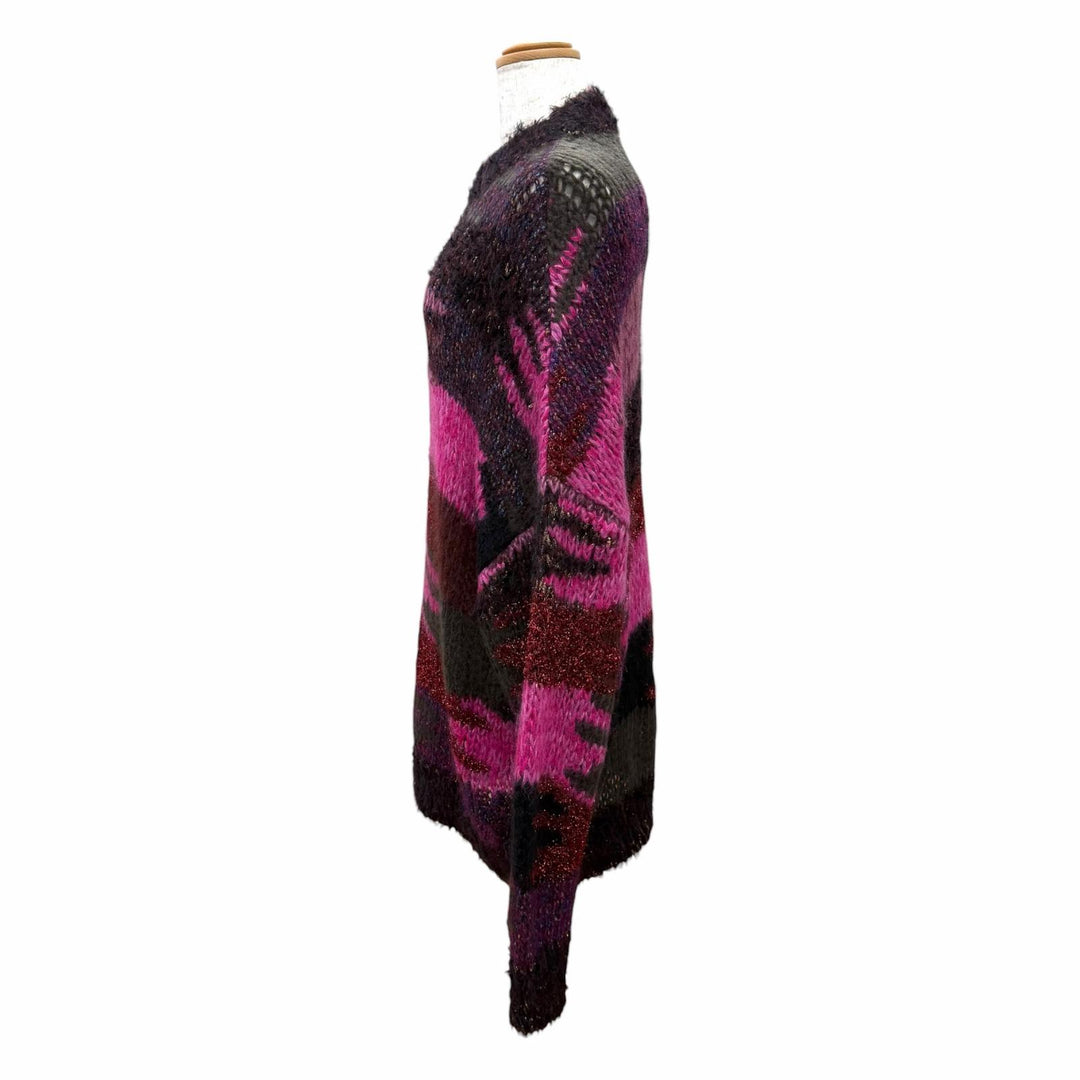 Excellent SAINT LAURENT PARIS Glitter Gradient Pullover Knit mohair XS 529719