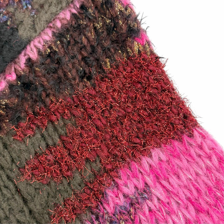 Excellent SAINT LAURENT PARIS Glitter Gradient Pullover Knit mohair XS 529719