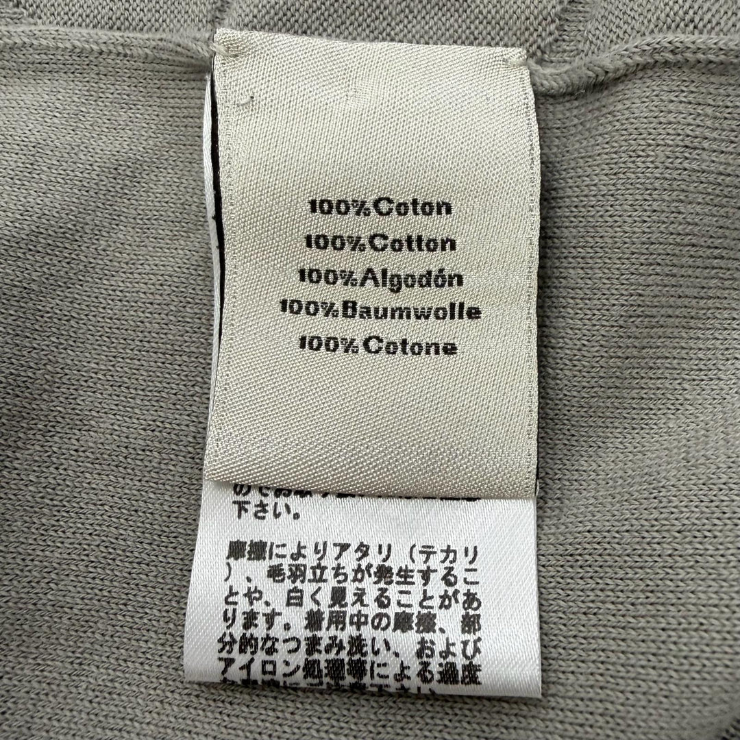 Great HERMES sweater Horse print crew neck knit gray cotton mens L 11-5724