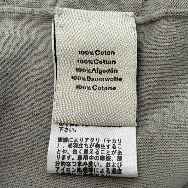 Great HERMES sweater Horse print crew neck knit gray cotton mens L 11-5724