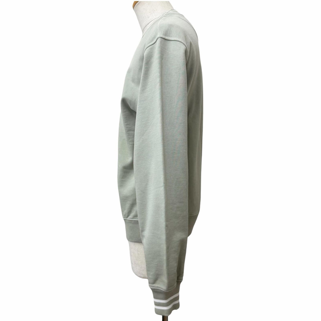Great PRADA sweat Distressed sweatshirt Light green cotton mens XS UJL69B