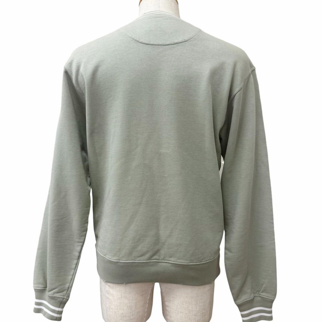 Great PRADA sweat Distressed sweatshirt Light green cotton mens XS UJL69B