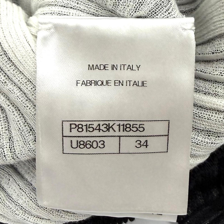 Pristine CHANEL tops COCO Mark Short Sleeve black cotton Women 34 P81543K11855