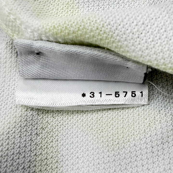 Excellent HERMES Short sleeve polo shirt Puzzle Vegetal white cotton XL 31-5751