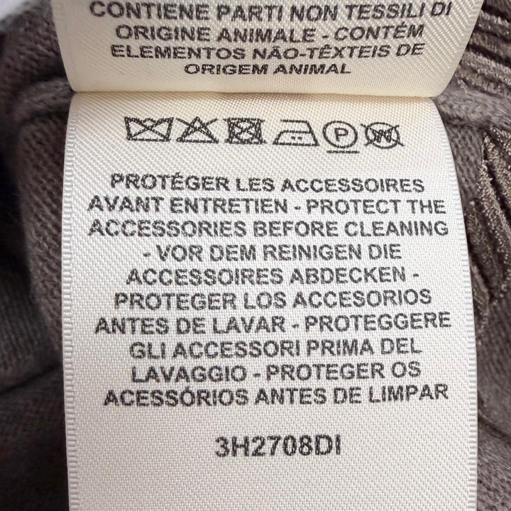 Excellent HERMES cardigan Les Tambours Logo Button Long-Sleeve Knit 3H2708DI 34
