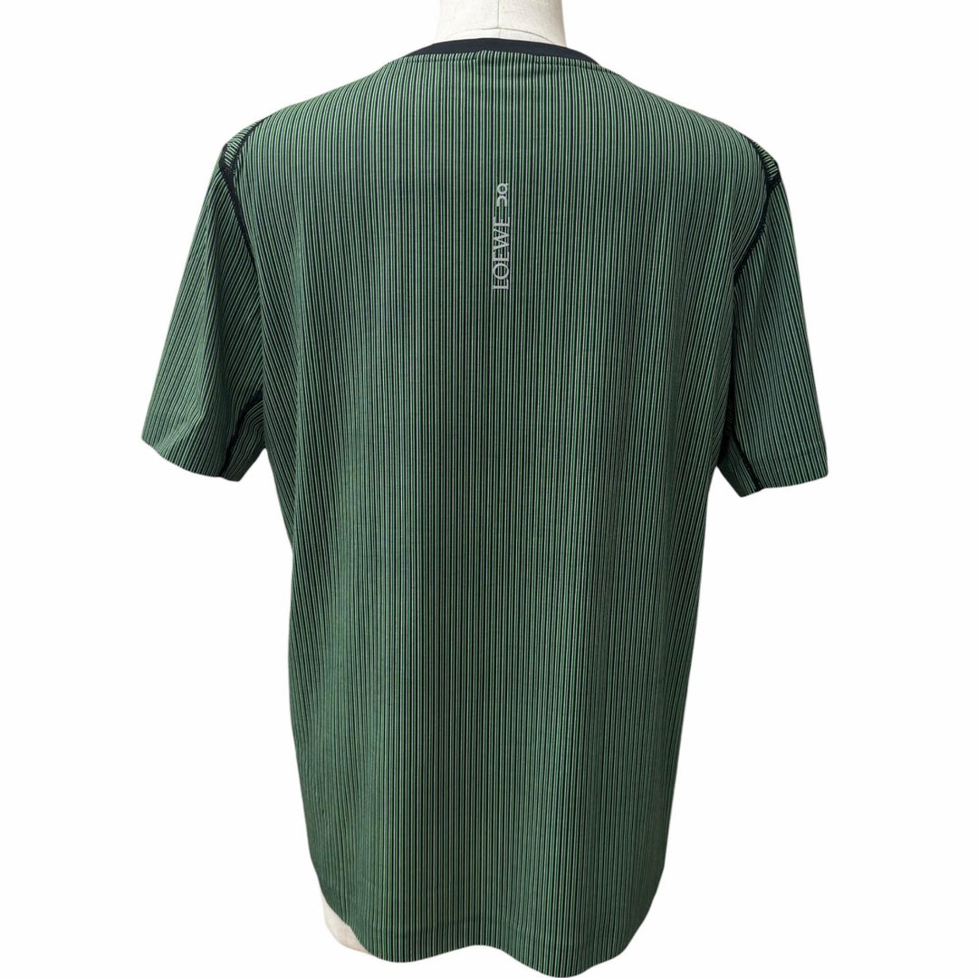 Pristine LOEWE On Short sleeve T-shirt Active Stripe Pattern green