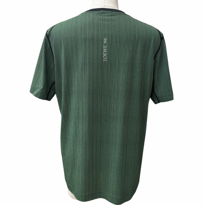 Pristine LOEWE On Short sleeve T-shirt Active Stripe Pattern green