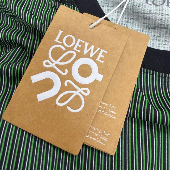 Pristine LOEWE On Short sleeve T-shirt Active Stripe Pattern green