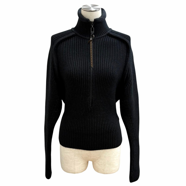 Excellent LOUIS VUITTON knit black wool Women XS