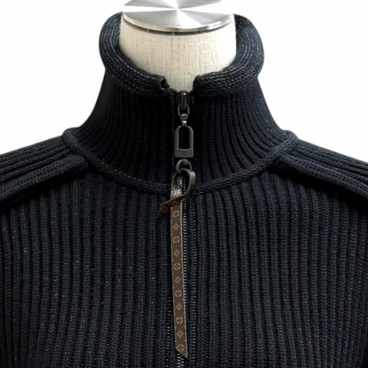 Excellent LOUIS VUITTON knit black wool Women XS