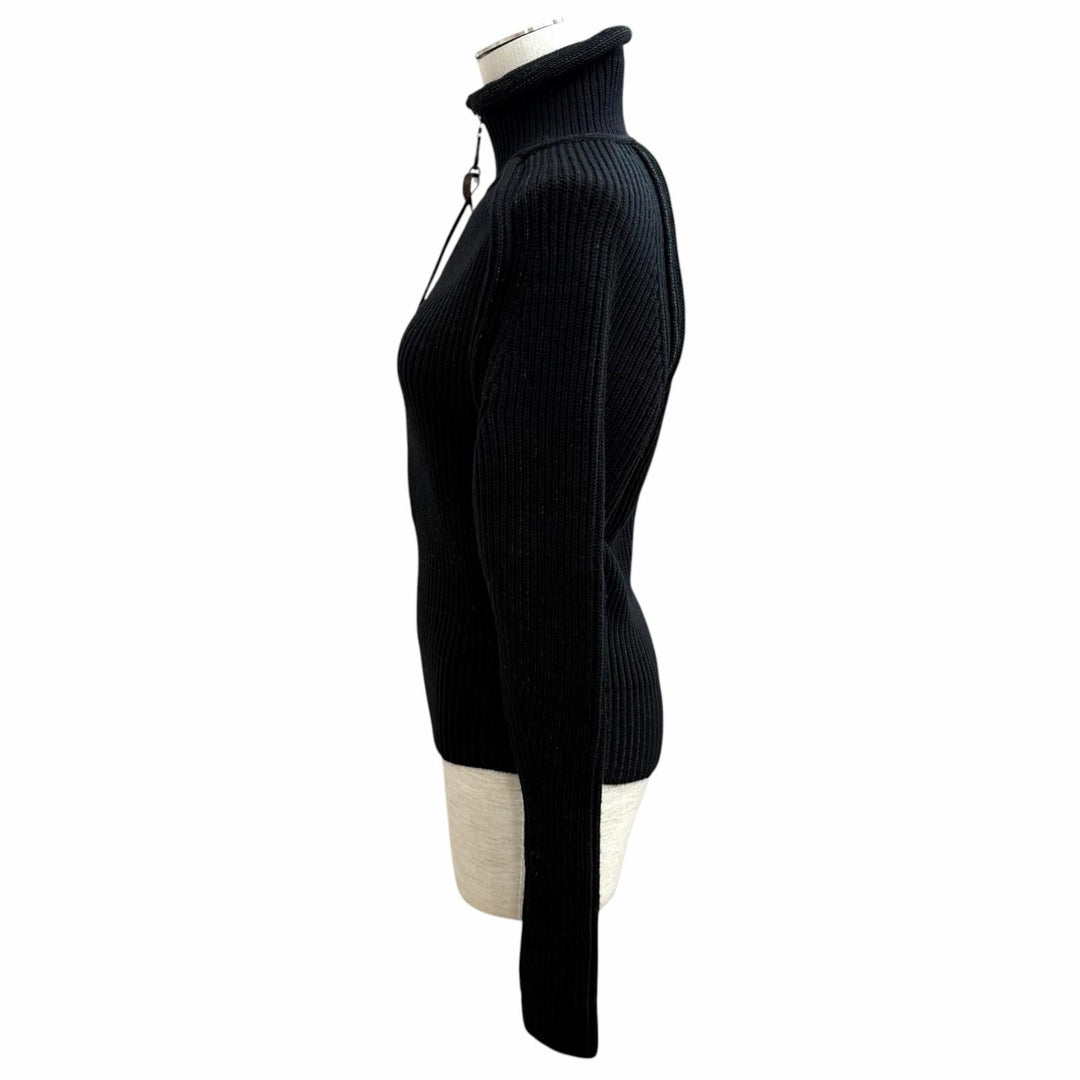 Excellent LOUIS VUITTON knit black wool Women XS
