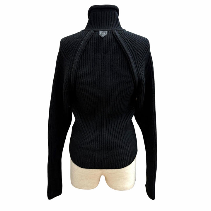 Excellent LOUIS VUITTON knit black wool Women XS