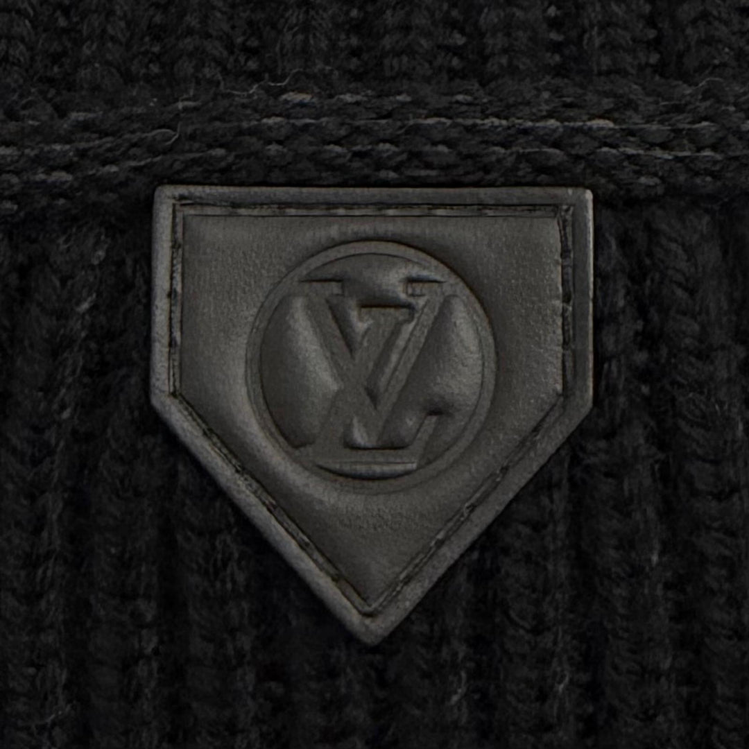 Excellent LOUIS VUITTON knit black wool Women XS
