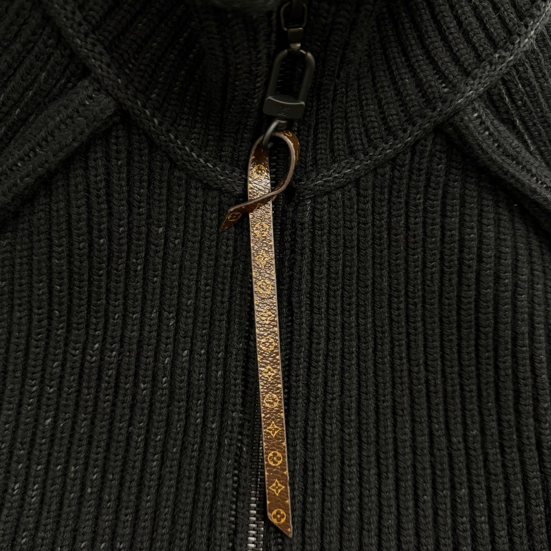 Excellent LOUIS VUITTON knit black wool Women XS