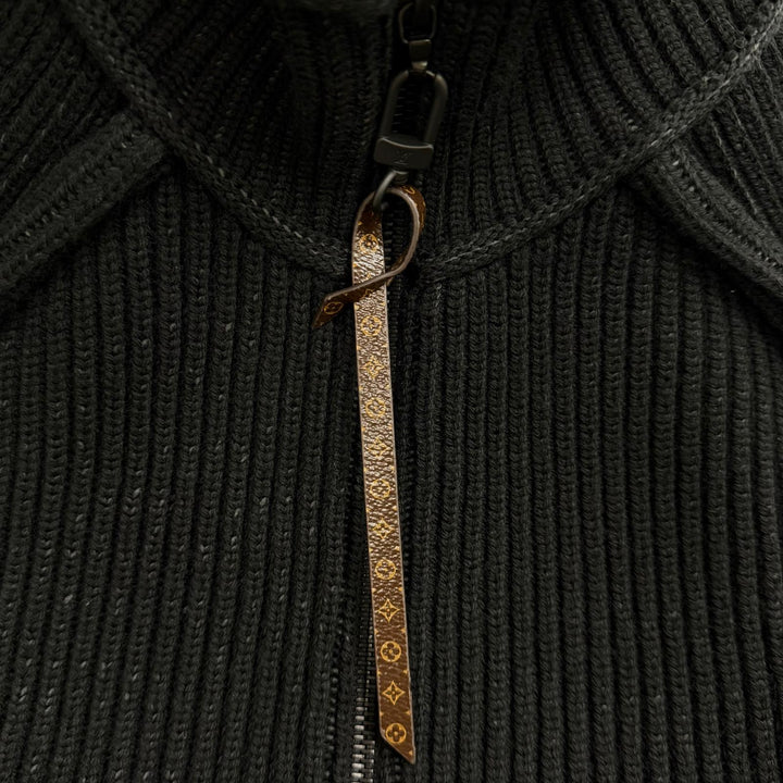 Excellent LOUIS VUITTON knit black wool Women XS