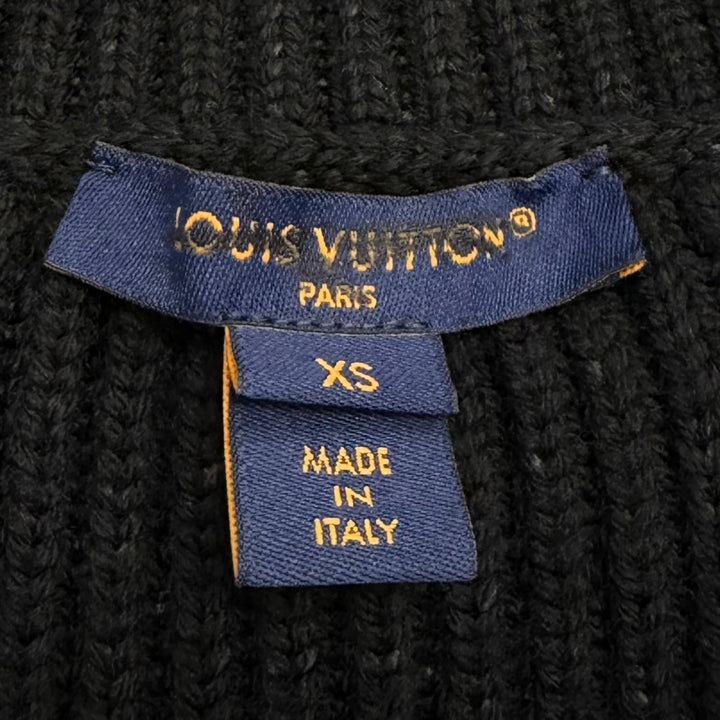 Excellent LOUIS VUITTON knit black wool Women XS