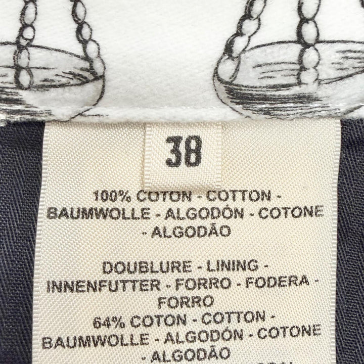 Excellent HERMES Tight Skirt Astrology Remix Serie buttons 38 3H0353DI