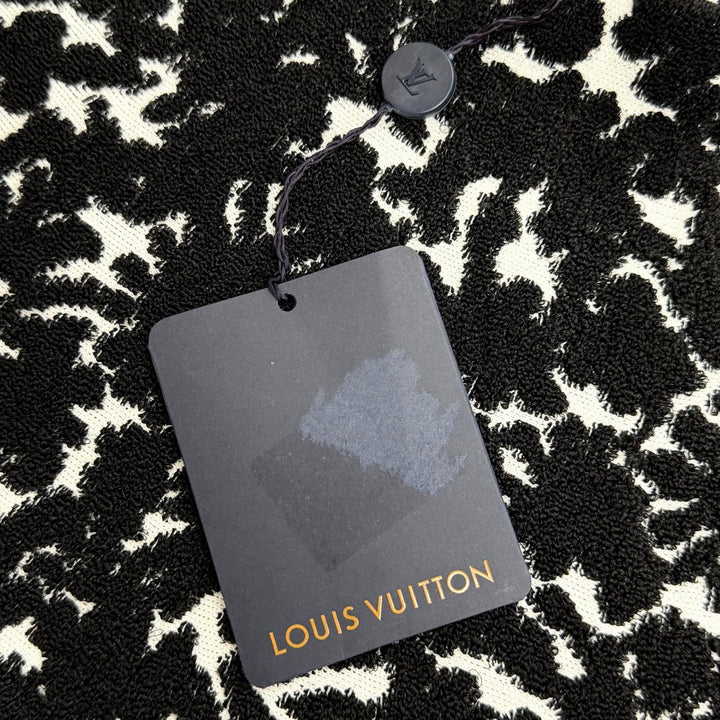 Pristine LOUIS VUITTON flare skirt All-over print jacquard mini black Women S