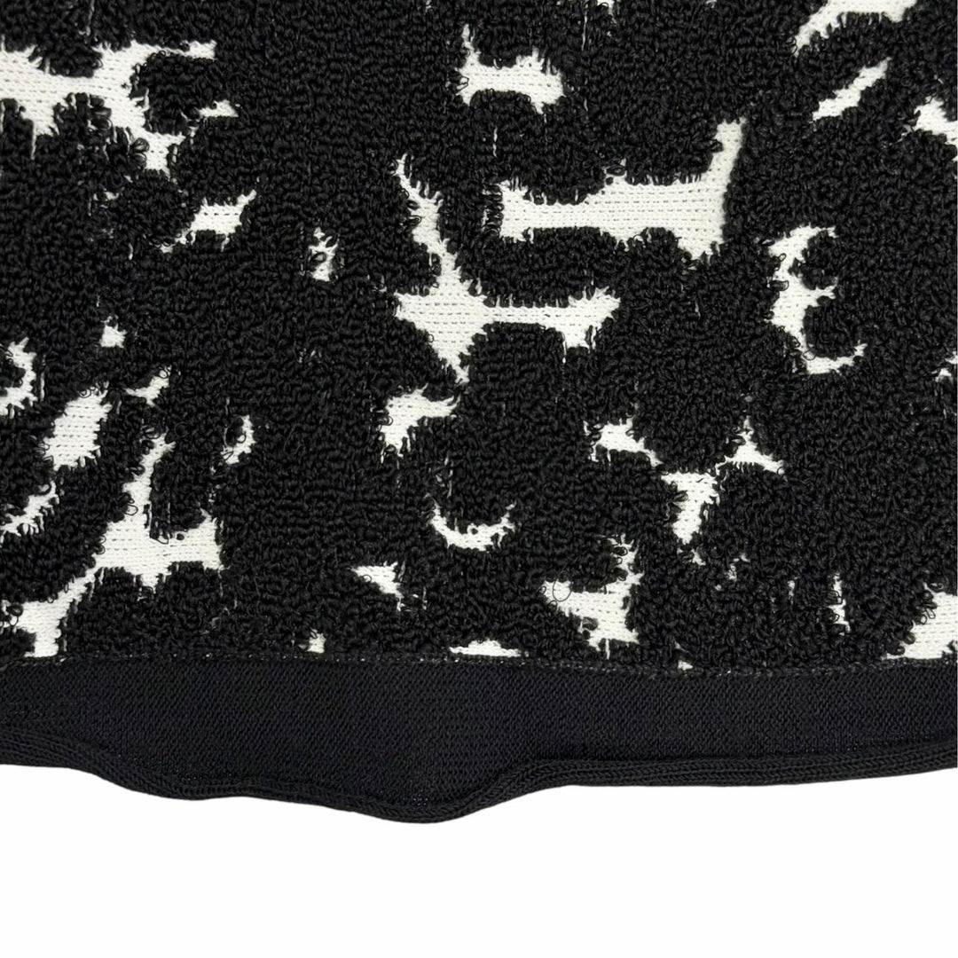 Pristine LOUIS VUITTON flare skirt All-over print jacquard mini black Women S