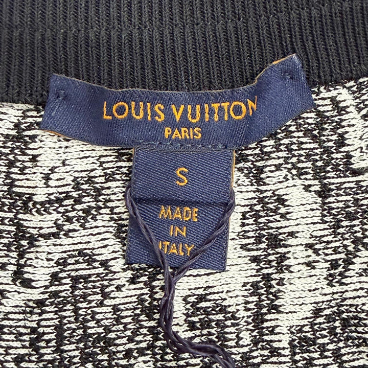 Pristine LOUIS VUITTON flare skirt All-over print jacquard mini black Women S