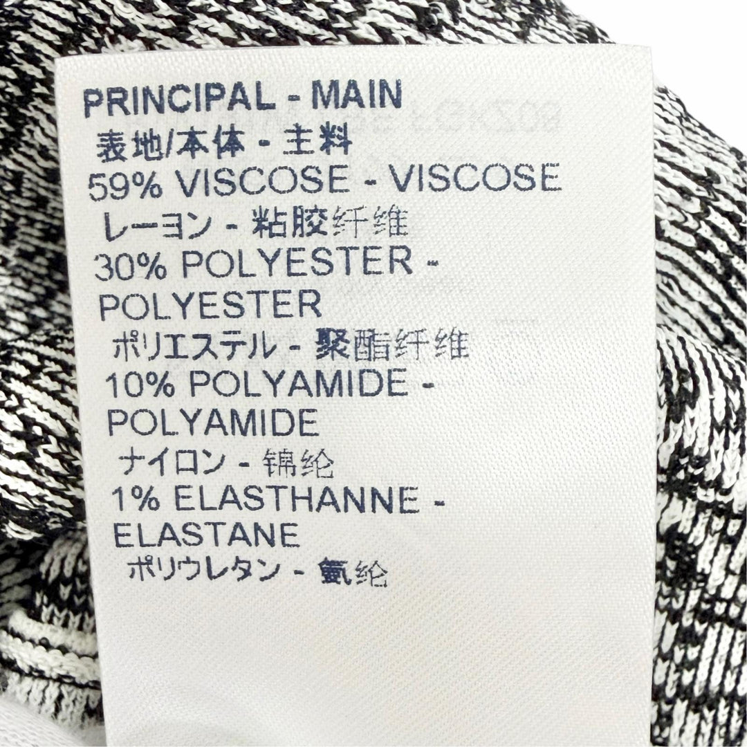 Pristine LOUIS VUITTON flare skirt All-over print jacquard mini black Women S