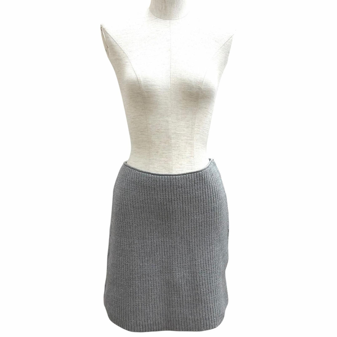Pristine LOUIS VUITTON Mini skirt gray wool Women S