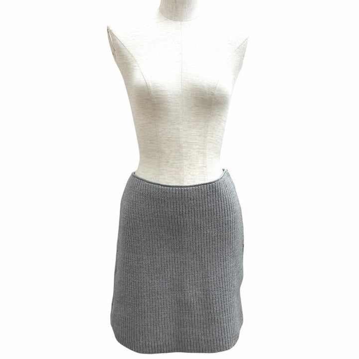 Pristine LOUIS VUITTON Mini skirt gray wool Women S