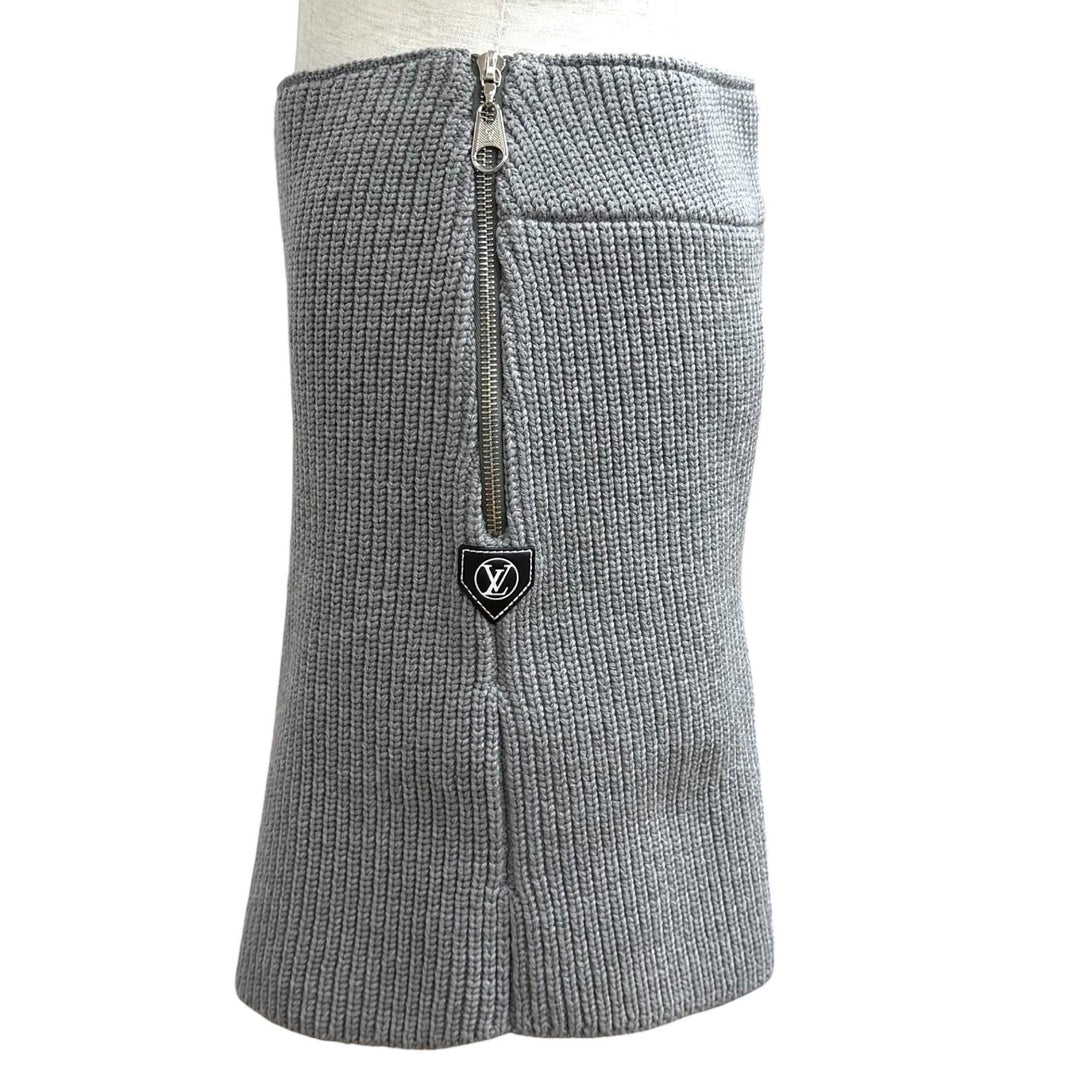 Pristine LOUIS VUITTON Mini skirt gray wool Women S