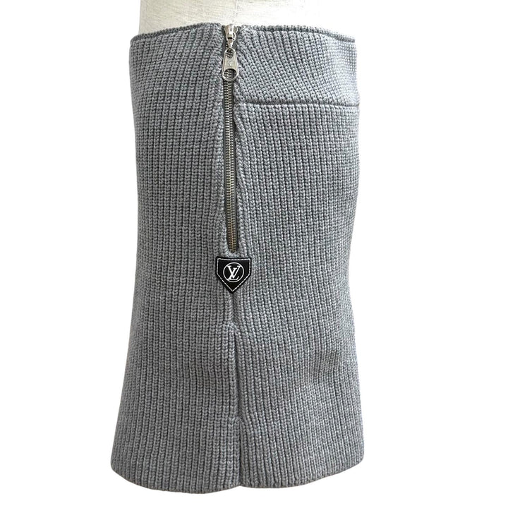 Pristine LOUIS VUITTON Mini skirt gray wool Women S