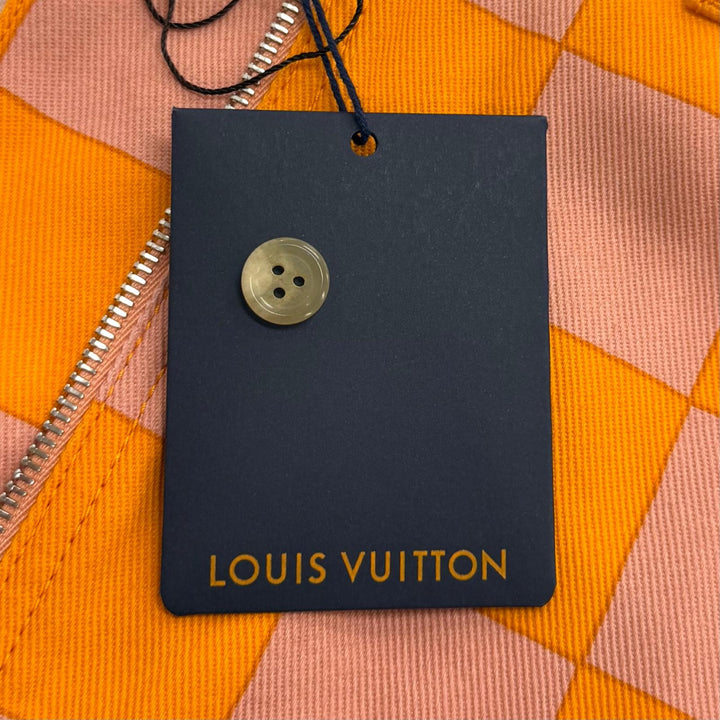 Pristine LOUIS VUITTON Mini skirt Monogram Zip Logo Denim cotton IT 38