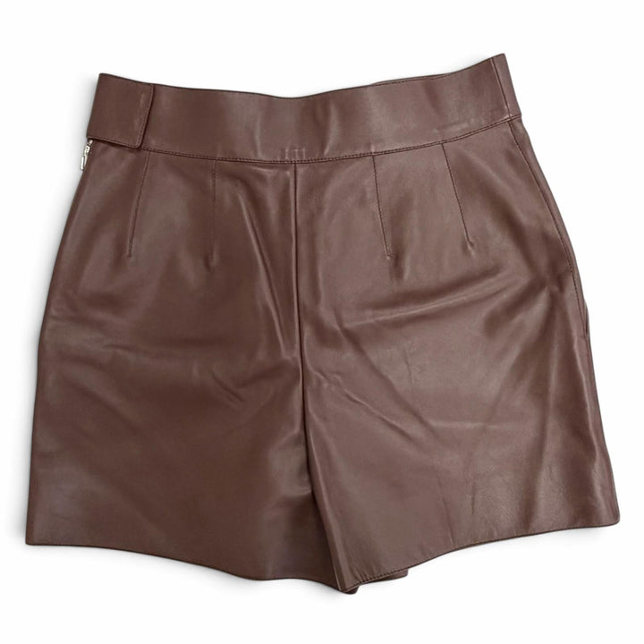 Pristine HERMES Shorts Lambskin with chain detail and side zip 36 3H1414D3