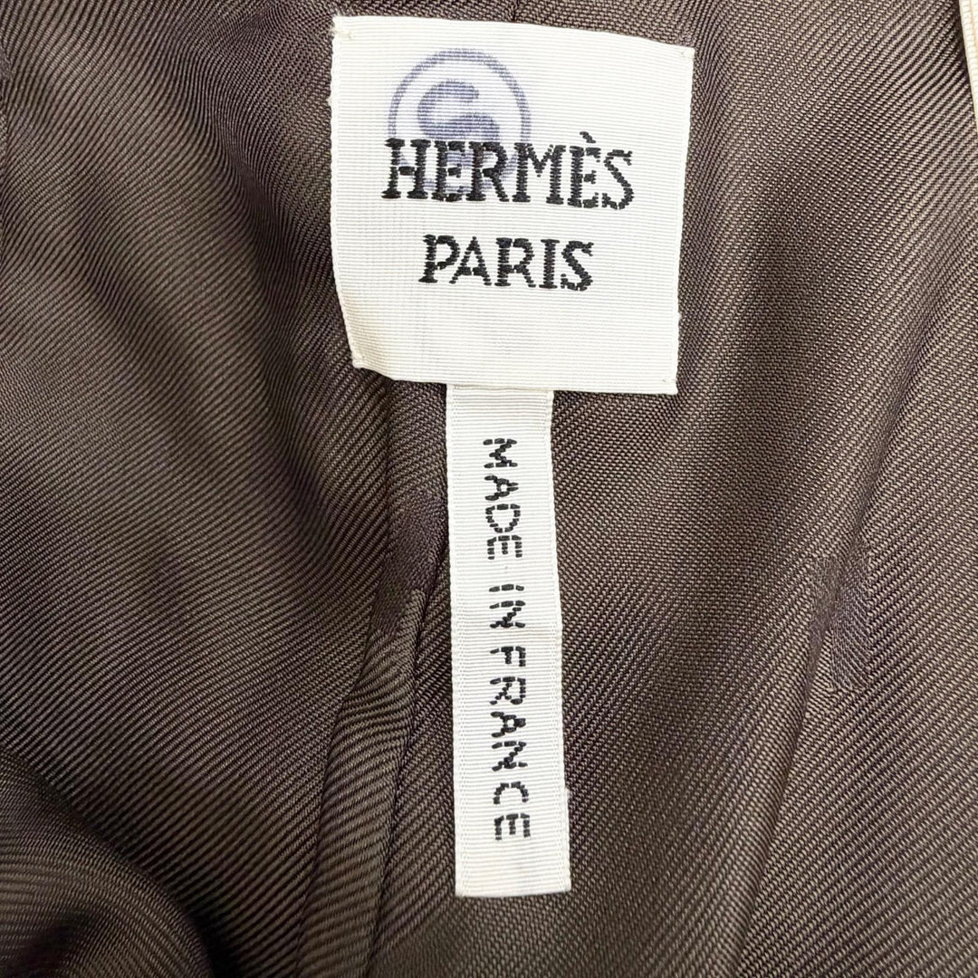 Pristine HERMES Shorts Lambskin with chain detail and side zip 36 3H1414D3