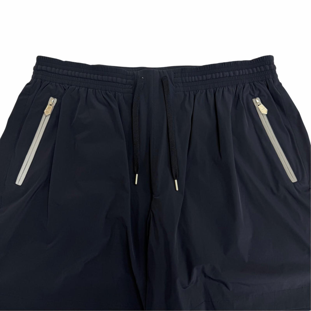 Excellent HERMES Shorts H Logo Zip Swim Shorts Navy Nylon mens IT 44