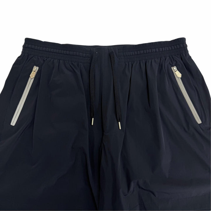 Excellent HERMES Shorts H Logo Zip Swim Shorts Navy Nylon mens IT 44