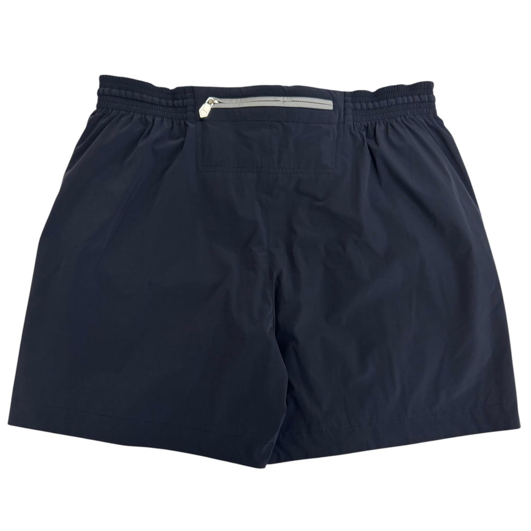 Excellent HERMES Shorts H Logo Zip Swim Shorts Navy Nylon mens IT 44