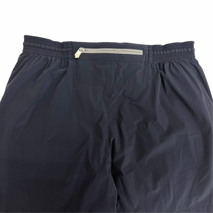 Excellent HERMES Shorts H Logo Zip Swim Shorts Navy Nylon mens IT 44